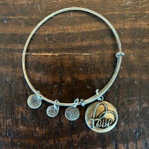 ALEX AND ANI Love Charm Bangle
